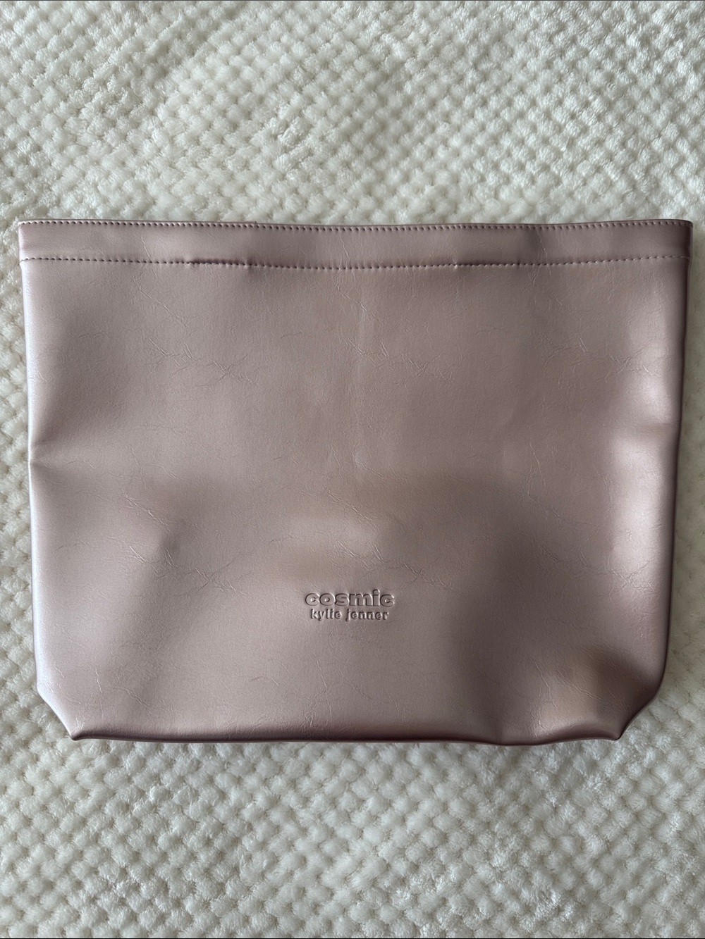 🩷🆕👜Kylie Cosmetics by Kylie Jenner Metallic Pink Tote Bag